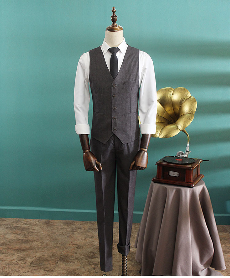 Bộ đồ vest nam phù hợp với áo ba lỗ Slim phiên bản Hàn Quốc đẹp trai của bộ đồ nam đẹp chuyên nghiệp mặc váy công sở gió Anh đồ vest nam