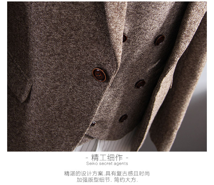 Bộ đồ vest nam công sở phù hợp với bộ đồ ba mảnh Slim phiên bản Hàn Quốc chuyên nghiệp của Anh gió nhỏ phù hợp với chú rể váy cưới quần tây