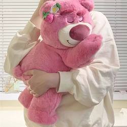 Strawberry Bear Plush Toy, Cute Doll, Sleeping Pillow, Companion Cloth Doll, Birthday Gift for Girlfriend