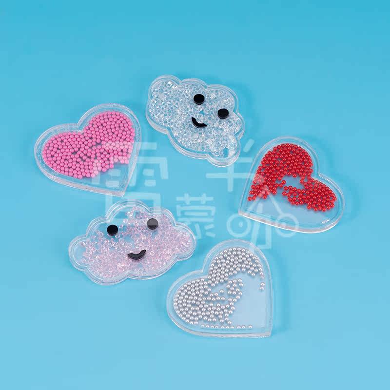 Acrylic Ball Bearing Hourglass Cloud Duo Love DIY Accessories DIY Mobile Phone Protection Shell Beauty Accessories Drop Glue Material