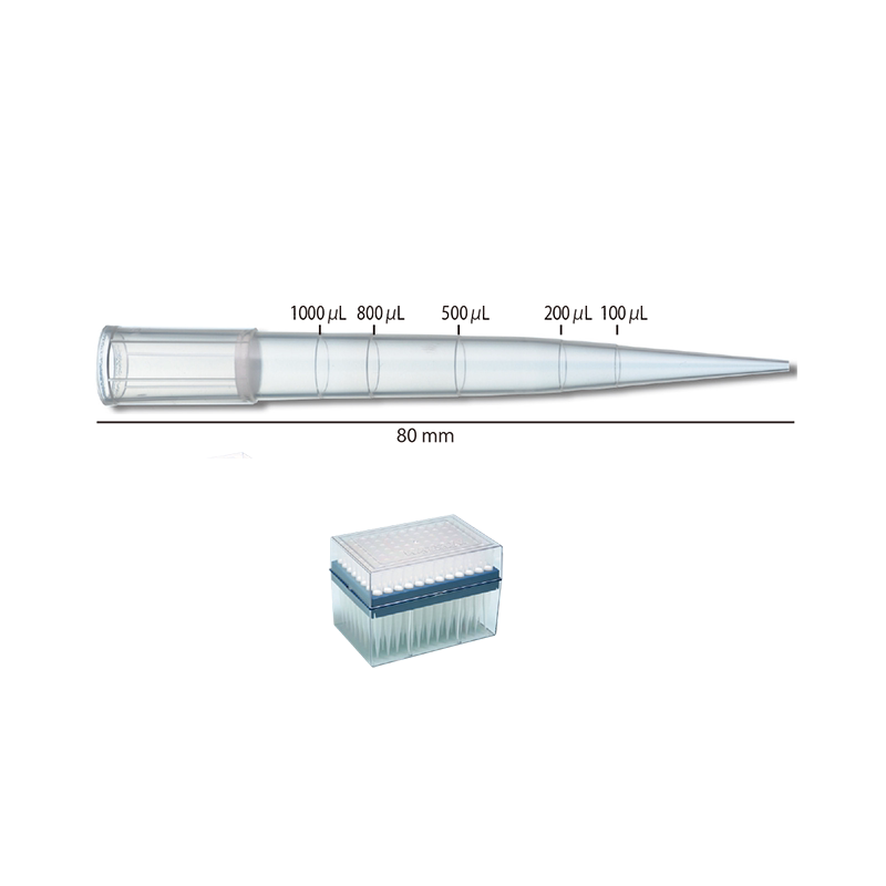 Watson 124-1000S 1000ul盒装滤芯吸头，带刻度，无菌，PC盒
