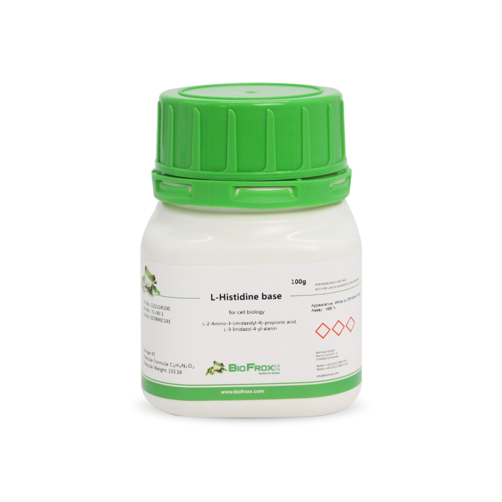 BioFroxx 1211GR100 L-组氨酸 L-Histidine 100g