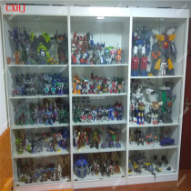 Wooden boutique model display cabinet high soldiers autobots transformers display cabinets household transparent glass shelves