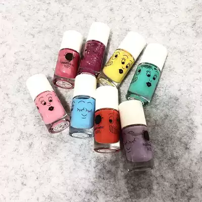 French imported Nailmatic Children Baby Girl nail polish safe non-toxic tasteless candy color set