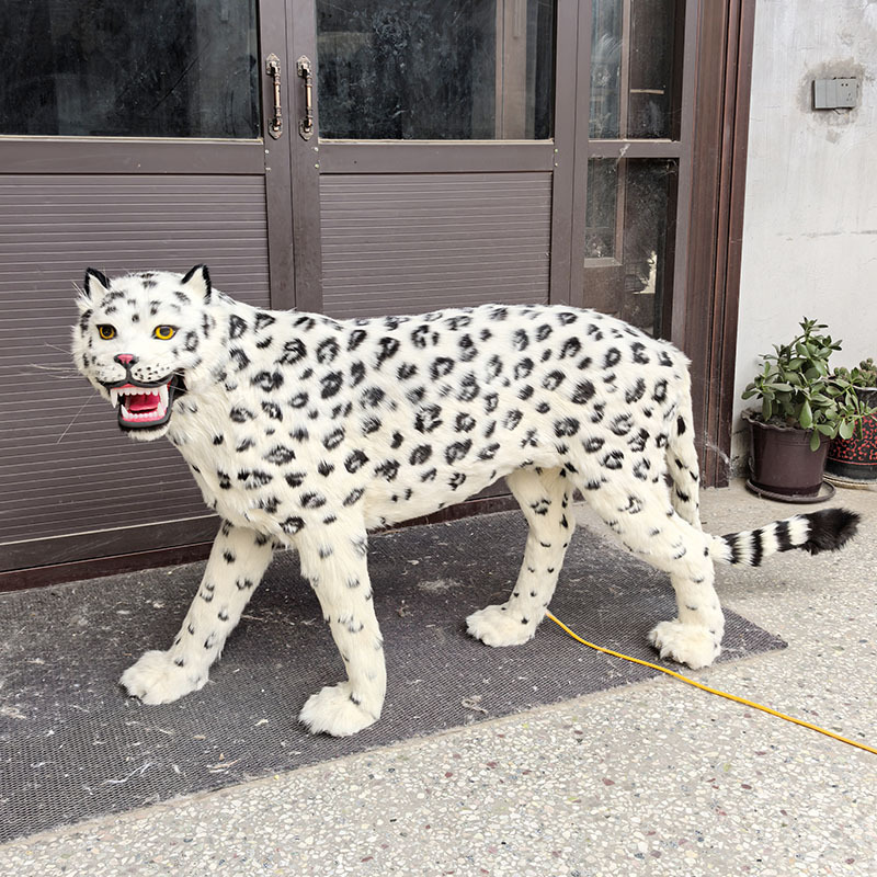 One-To-One Realistic Leopard Model, Cheetah, Snow Leopard Animal Display Props for Exhibition, Teaching, and Photography