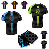 Lightning Wolf Sanda costume adult short sleeve boxing suit combat training suit suit support customized childrens boxing suit