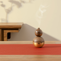 Benxi Fuyun solid wood gourd fragrance player Bluetooth mini tea audio tea ceremony accessories Jade round Tea Life