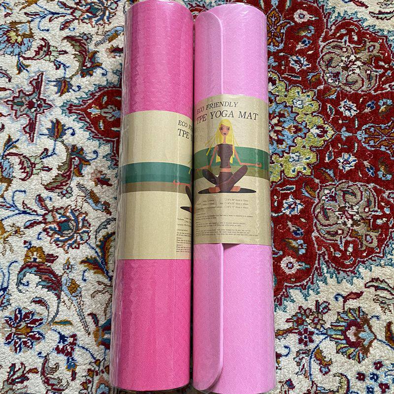 Export non-slip tasteless 6MMTPE extended yoga mat fitness dance mat sports mat bag