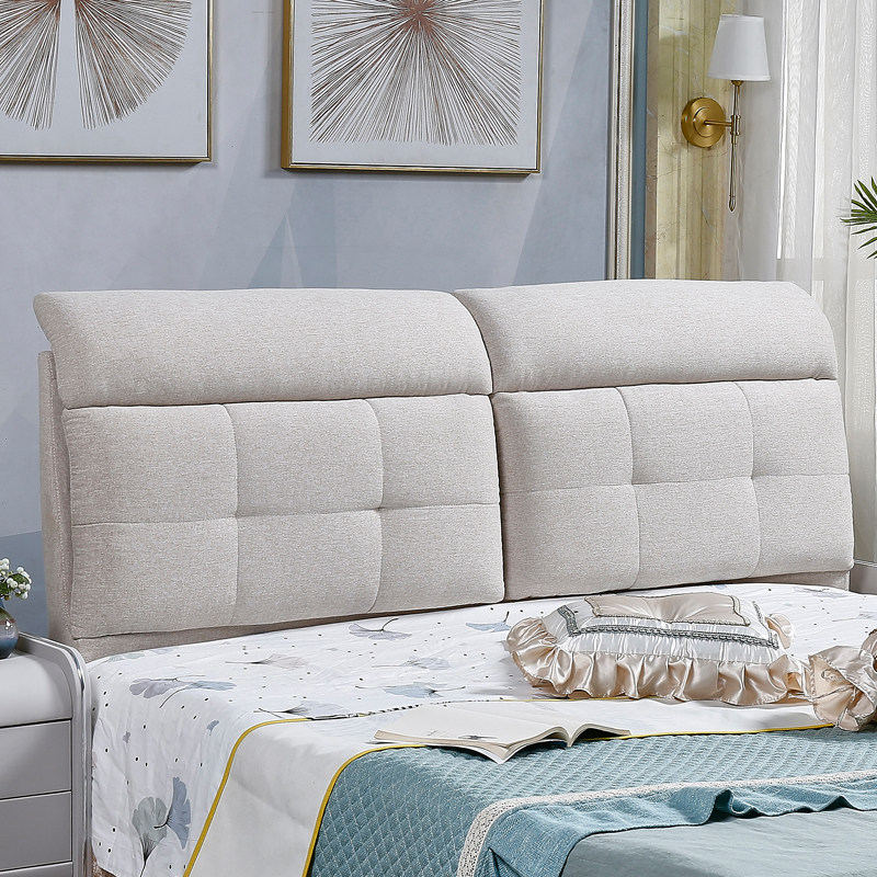 Solid wood headboard single buy fabric modern simple 2 meters leather soft bag backrest floor new technology cloth headboard