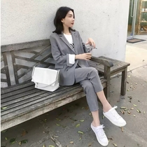 sandro Moscoloni 2020 new slim suit age-reducing suit pants casual small suit two-piece suit female