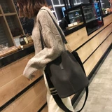 Вместительная и большая сумка через плечо, сумка на одно плечо, в корейском стиле