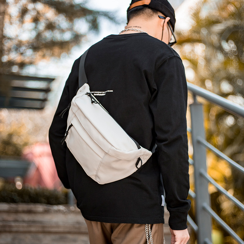 ABOYS casual Messenger bag men's large-capacity sports men's chest bag Japanese shoulder bag ins all-match backpack female