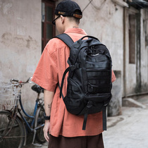 ABOYS Backpack Simple Casual Tide Brand School Bag Mens Large Capacity Outdoor Light Travel Campus Computer Backpack