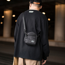 ABOYS Messenger Bag Mens Tide Brand Mini Mens Backpack Trendy Small Bag Lightweight Japanese Shoulder Bag Casual Phone Satchel Bag