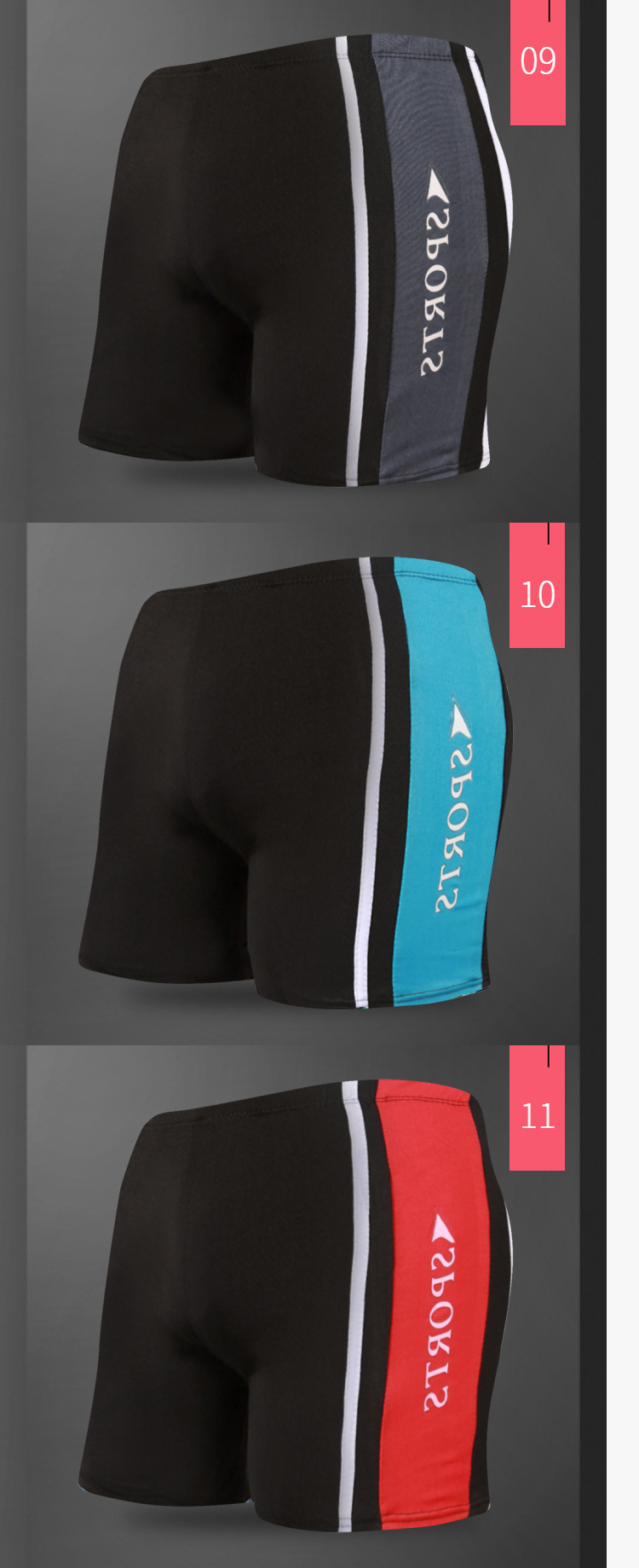 Bơi quần năm mảnh quần bơi nam boxer kính bơi mũ phù hợp với thiết bị bơi quần bơi áo tắm nam - Nam bơi đầm quần bơi boxer nam