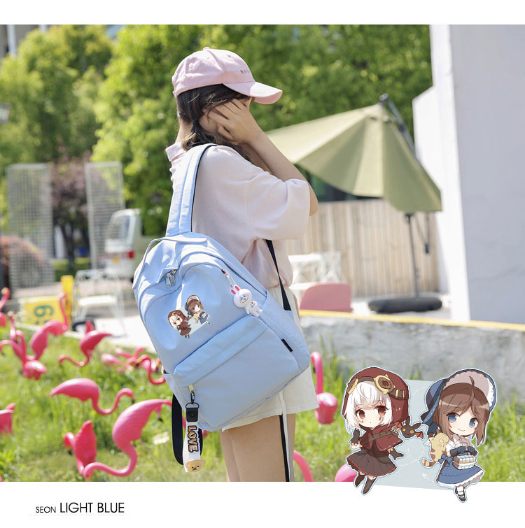 Chiếc túi cá tính thứ năm dành cho nữ sinh viên Jack thợ làm vườn anime hai nhân dân tệ trò chơi xung quanh ba lô - Carton / Hoạt hình liên quan ảnh nhãn dán
