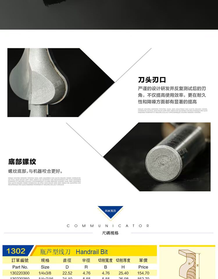 Chuanmu lưỡi cao loại chai tay vịn kết hợp dao chai sậy đường lưỡi dao 1/2 - Dụng cụ cắt lưỡi cắt sắt