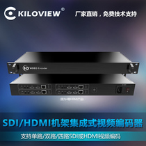 Chishi Electronics U1 single-channel SDI rack-mounted video encoder H264 IPTV SRT transmission protocol hot sale