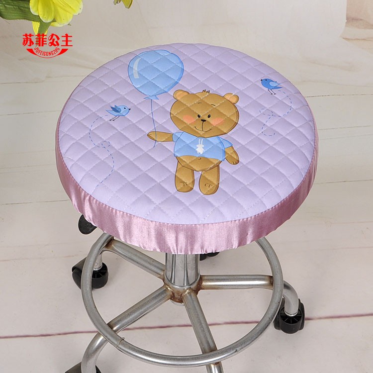 Vải phân đặt bìa tròn vải nhà tròn phân đệm đệm mùa hè ghế tròn bìa tùy chỉnh logo - Ghế đệm / đệm Sofa bộ đệm ghế gỗ