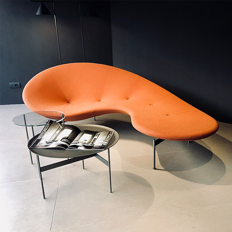 Nordic Designer Fiberglass Profiled Peas Sofa Lobby-Like Arc Sofa Board Room Creative Lentil Sofa