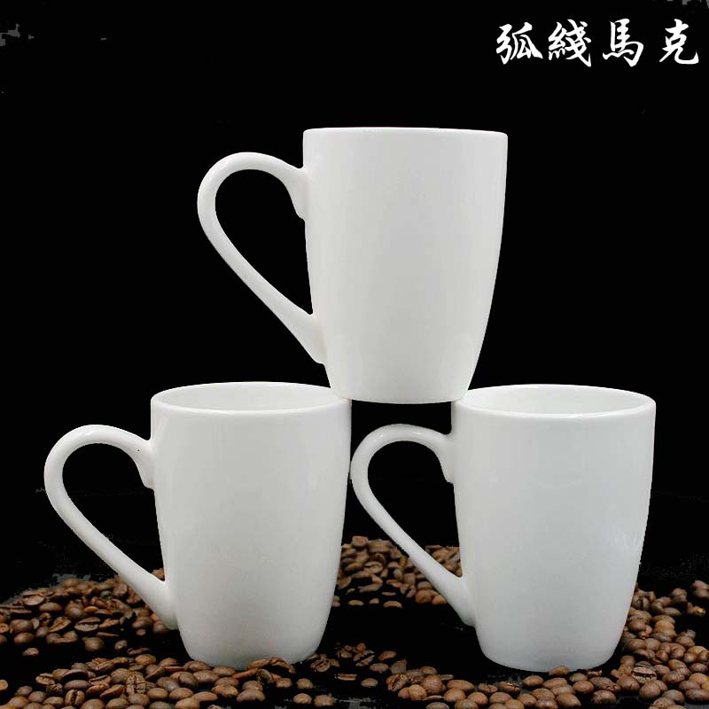 Ceramic arc Mark Cup customized logo latte cup milk cup advertising hot drink cup gift for hot drink cup
