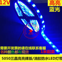 12V5050 highlight waterproof blue light LED with 12v blue light with car fish tank for home installation ceiling