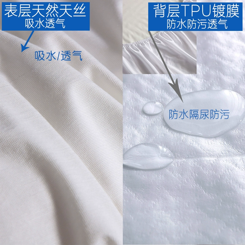 Chống thấm và chống mạt trên giường Tencel Mikasa Giường ngủ chống bụi 1.8m trải giường 1,5m chống nước tiểu Simmons bảo vệ - Trang bị Covers