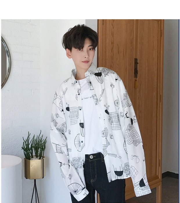 Nhóm thanh niên chống đạn BTS 闵 uga suga với cùng một chiếc áo sơ mi nam và nữ dài tay phiên bản Hàn Quốc của chiếc áo khoác học sinh hoang dã mua áo sơ mi nam
