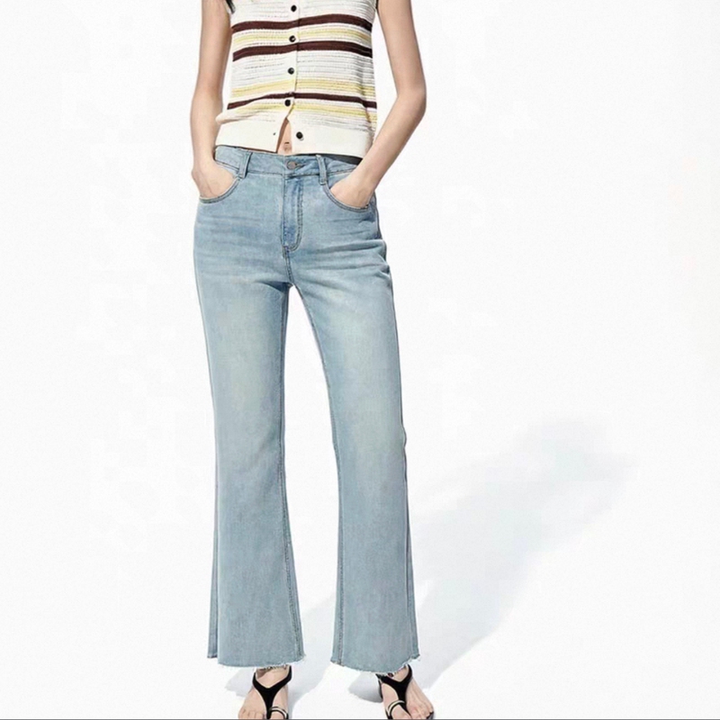 2026 High-Waisted Summer New Style Straight-Leg Jeans with a High-End Feel, Cut Label Special Price Lchb18Dpt017 2026 High-Waisted Summer New Style Straight-Leg Jeans with a High-End Feel, Cut Label Special Price Lchb18Dpt017