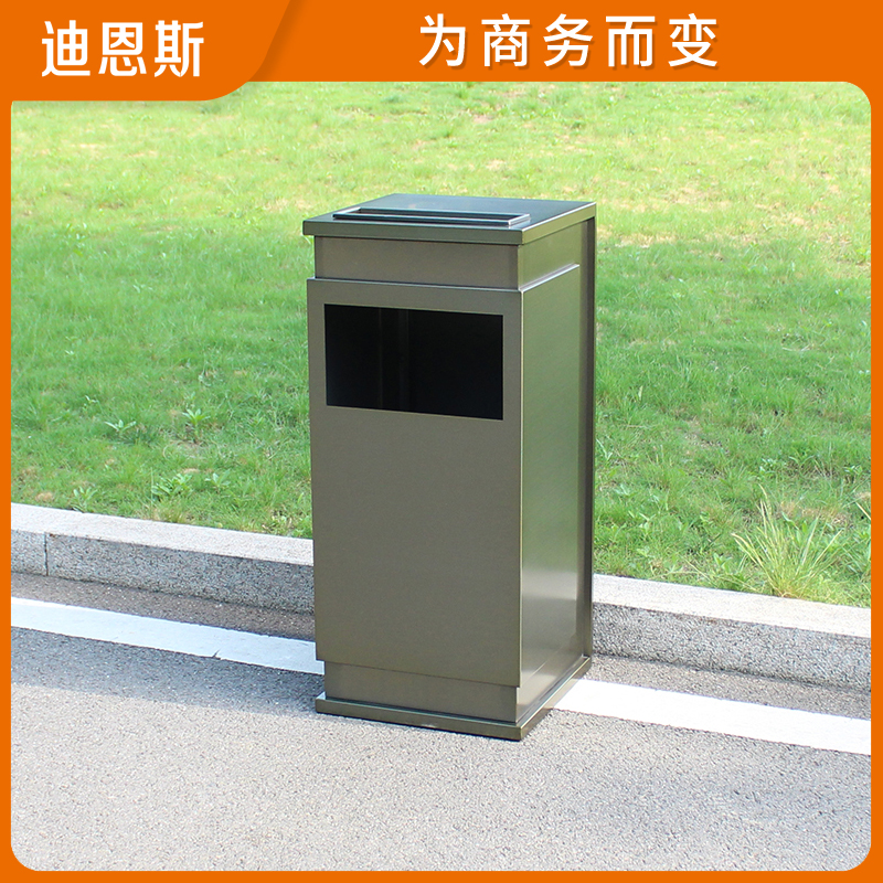 Outdoor trash can Villa courtyard garden outdoor sample house display center fruit box with ashtray European retro large opening