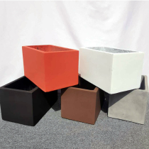 Rectangular Cement Flowerpots New Interior Flower Beds Black large size Vegetable Flower Trough Outdoor flower Box Living room Custom