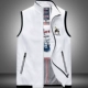 Mùa xuân và mùa thu vest cá mập cộng với cotton kinh doanh vest nam đứng cổ áo dày vest rộng tay áo rộng kích thước lớn - Áo vest cotton áo khoác mùa đông nam