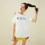 Lecho 2018 hè mới dành cho nữ váy T-shirt váy quây trắng giản dị Váy chữ A ngắn váy retro hàn quốc mẫu đầm xòe dài qua gối