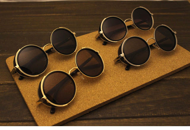 Ngôi sao Đặng Tử Kỳ có cùng một đoạn Châu Âu và Hoa Kỳ retro kính râm tròn retro kính râm thủy triều người đàn ông và phụ nữ mát mẻ có độ kính giả cận