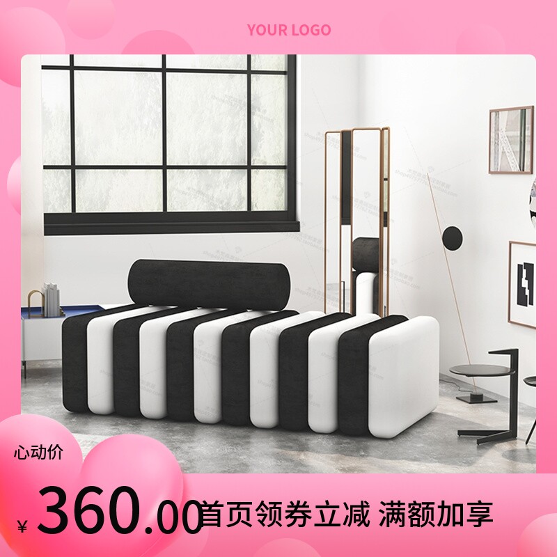 Nordic light lavish genuine leather Leather Shoes Stool Living-room Cloister room Bench Bedroom Bed Tailstool Beauty Salon small sofa strip