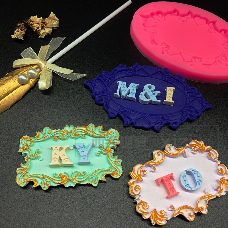 Hot Happy birthday Chúc mừng sinh nhật khuôn DIY chocolate fondant có thể viết thiệp mẫu - Tự làm khuôn nướng khuôn bánh silicon