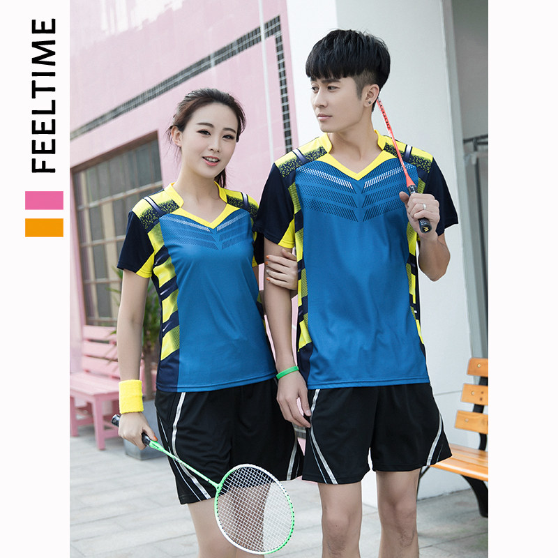 Badminton Suit Suit Men And Women's Summer Breathable Speed Dry Suction Sweatshirt Group Purchase Customized Table Tennis Sportswear Custom