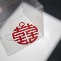 Chinese red Chinese character accessories accompanied by hand gift box decoration transparent decoration bride personality temperament wrist flower