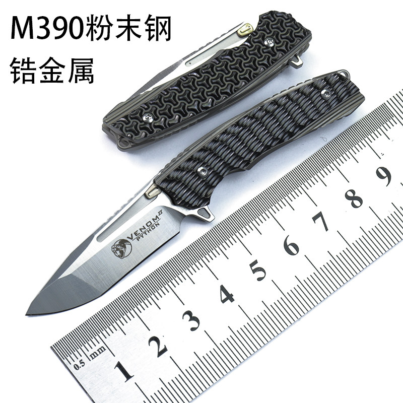 Kevin M390 knife Kevin knife outdoor knife tritium knife fruit knife portable folding knife