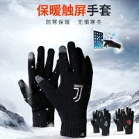 Adidas chính hãng adidas Juventus Manchester United Real Madrid dệt kim nam mùa đông ấm áp màn hình cảm ứng găng tay nữ mùa đông