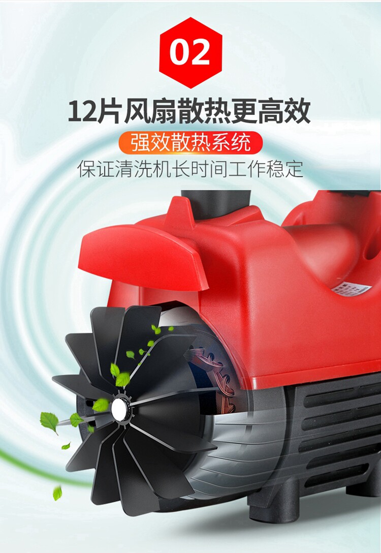 1800W automatic high pressure household car washing machine 220V multifunctional washing machine car washing brush car water pump