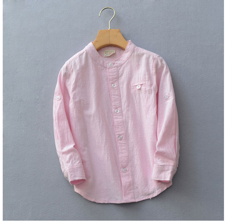 Chemise garcon à manche longue en lin - Ref 2074373 Image 20
