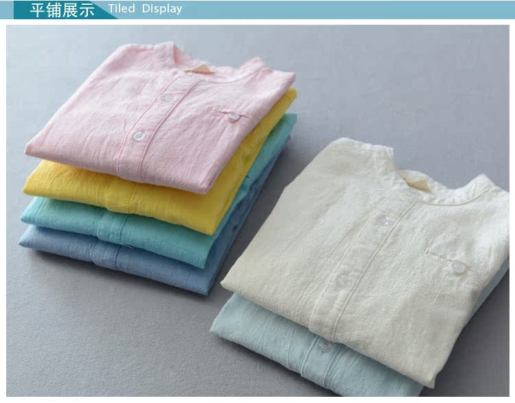 Chemise garcon à manche longue en lin - Ref 2074373 Image 12