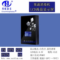 Custom fruit and vegetable disinfection machine STN section code screen LCD segment code display pen section LCD screen factory blue screen