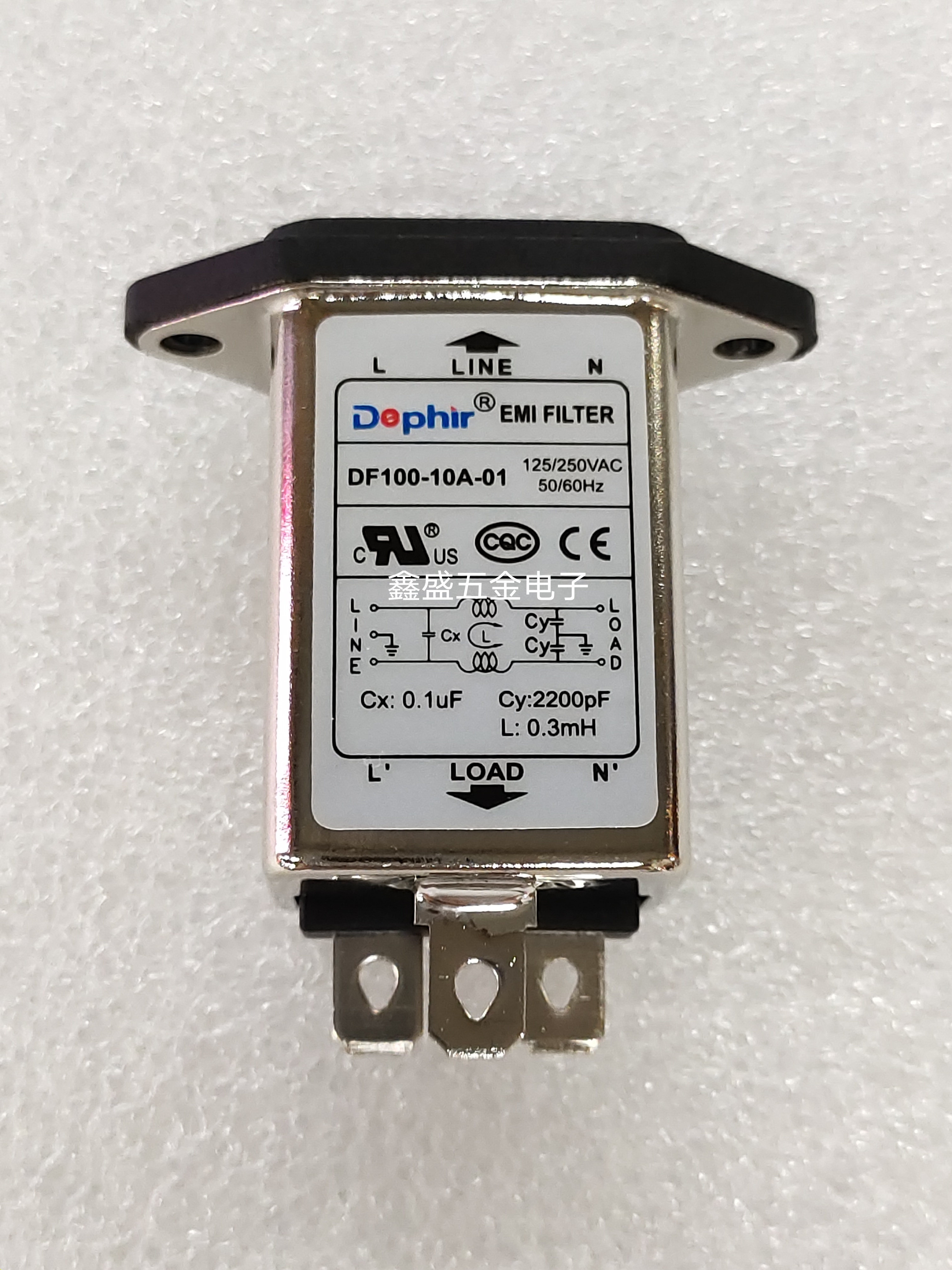 Defil filter EMI power filter AC socket filter DF100-10A-01 small side