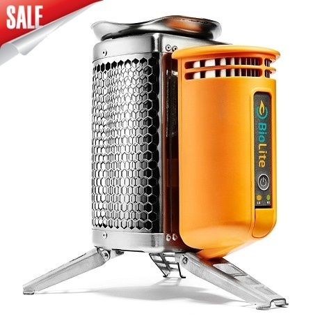 BioLite CampStove outdoor with charging function firewood furnace