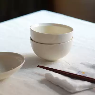 Idealist middot utensils] Sub-mouth series Rice Bowl dessert small Bowl white tableware