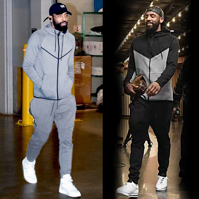 Curry Basketball Training Wear Large Jacket Men's Irving Hooded Running Loose Zipper Cardigan Sweater Customized