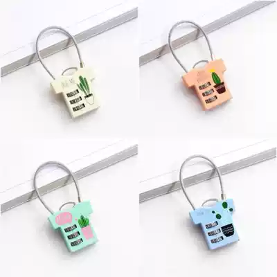 Padlock bag women's new wardrobe suitcase lock digital password lock Mini thick backpack password box drawer