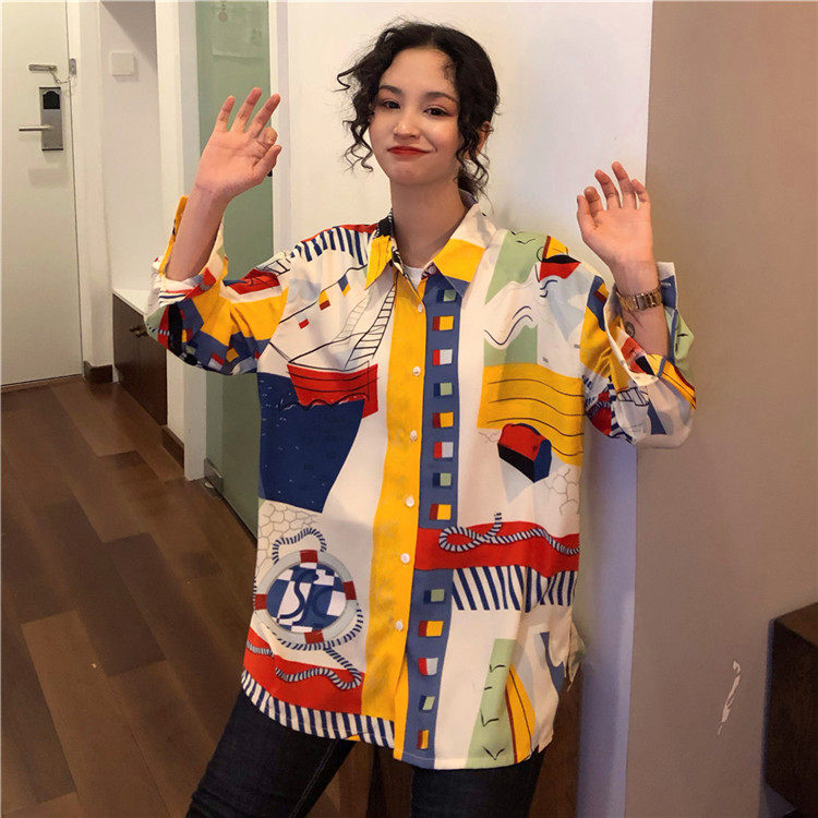 French Retro Shirt Women